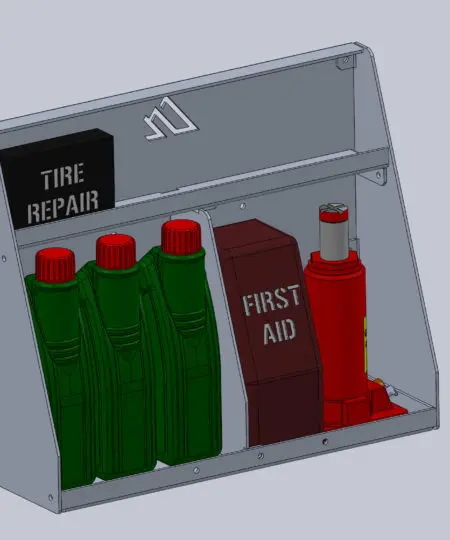 M.A.S.S. Storage - Back Seat Shelf - Jeep JLU