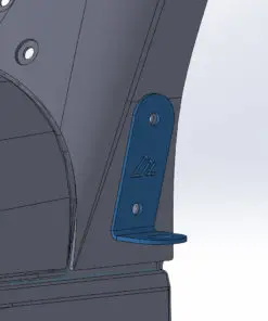 Alternative view of Jeep JK Cowl Antenna Bracket