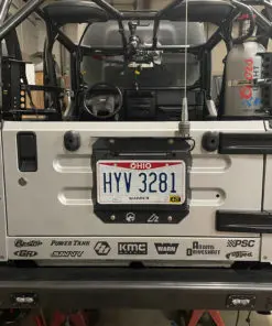 Alternative view of Jeep TJ/LJ Spare Tire Delete Kit with Backup Camera