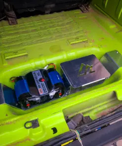Alternative view of Jeep JKU Cargo Compressor and Auxiliary Battery Mount