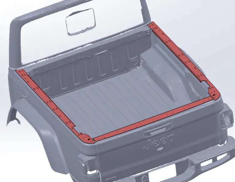 Jeep JT – Bed Rail Attachment System