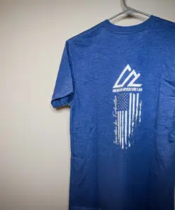 Alternative view of Tri-Blend Logo T-Shirt (Blue)