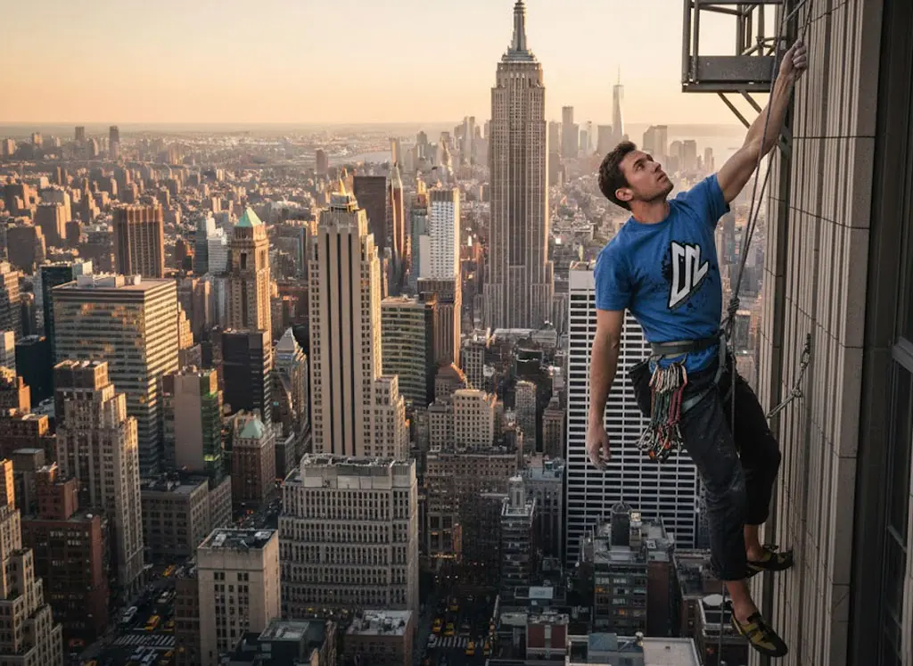 Tri-Blend Logo T-Shirt (Blue) - Image 4