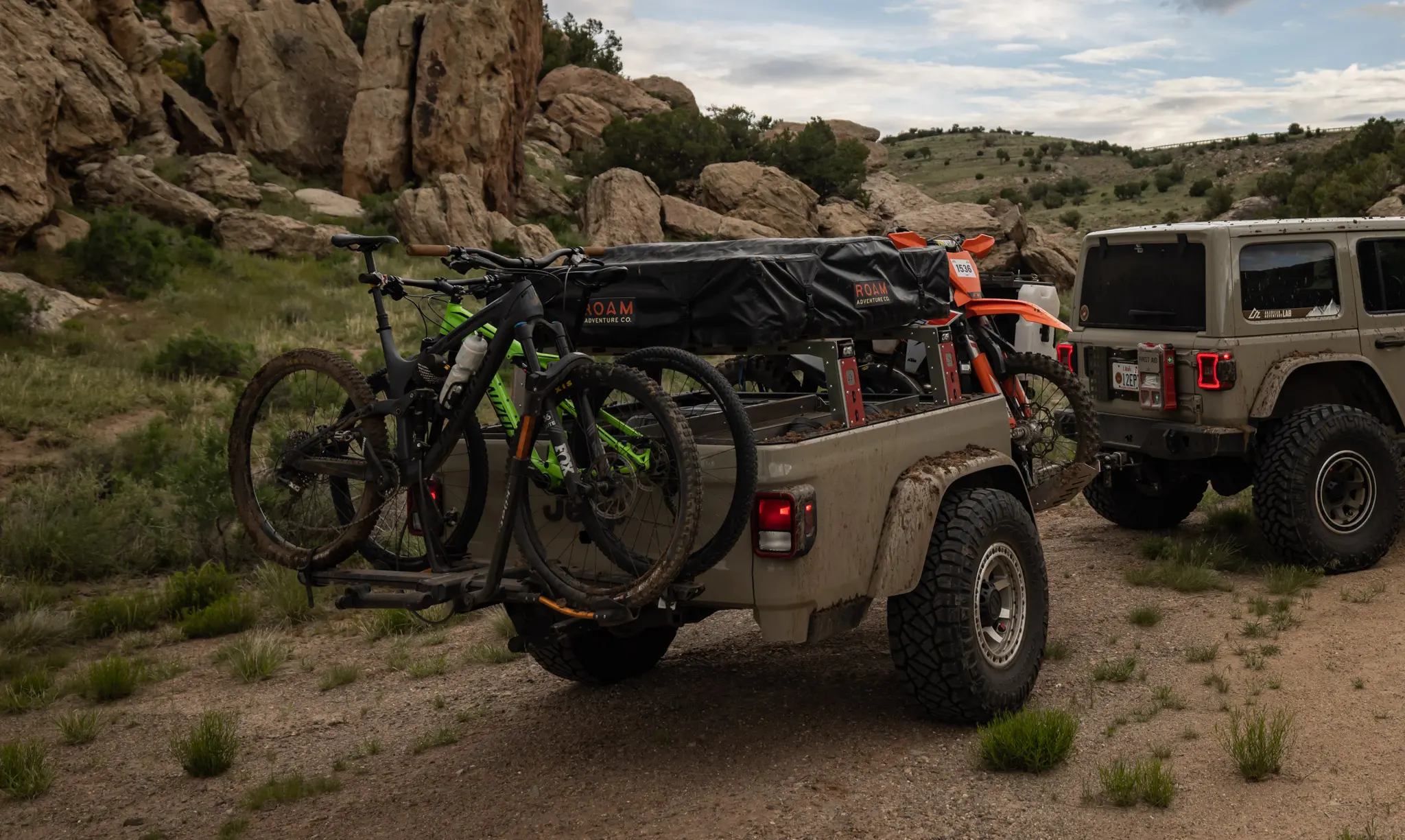 Jeep JT Aluminum Bed Rack 12" (Half Height) - Image 3