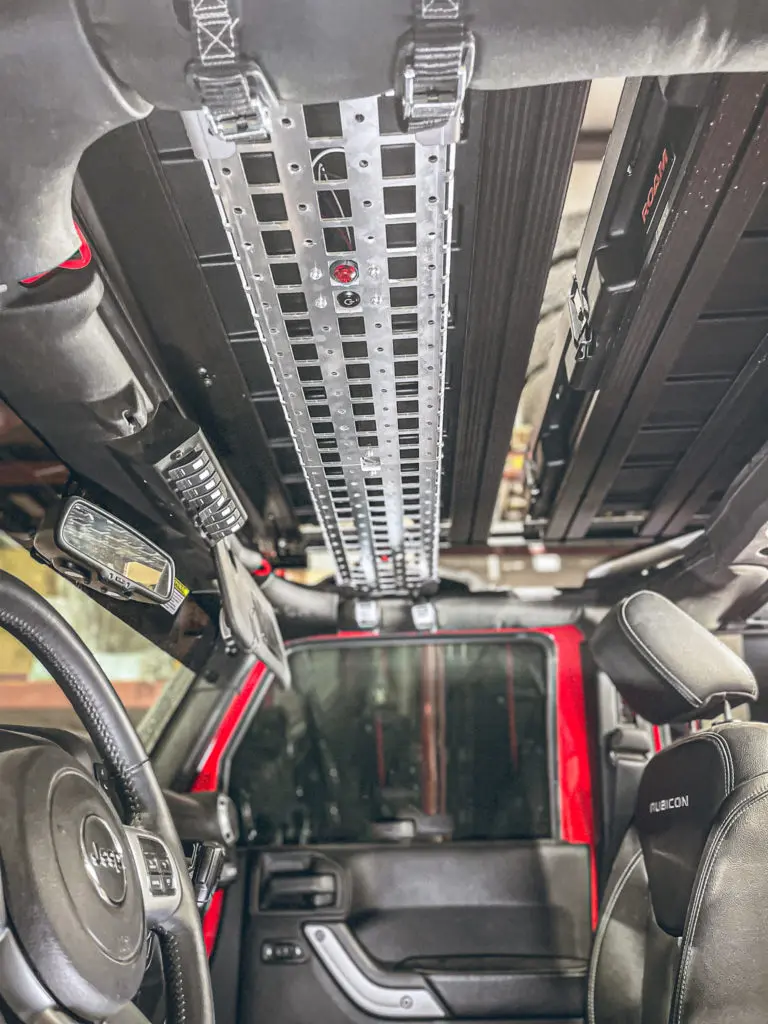 Jeep JK Overhead MOLLE Shelf - American Adventure Lab