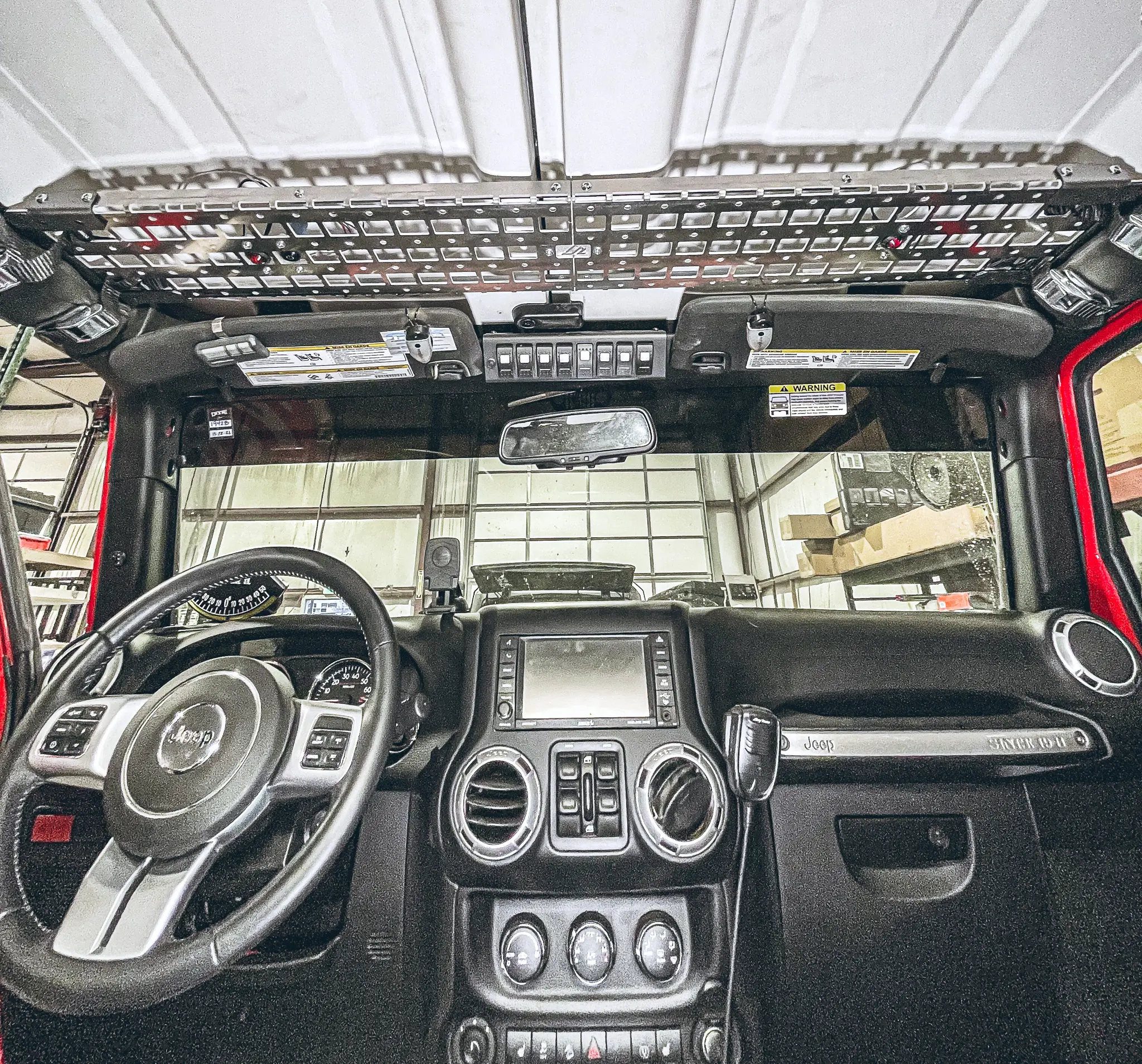 Jeep Wrangler JK Overhead MOLLE Shelf