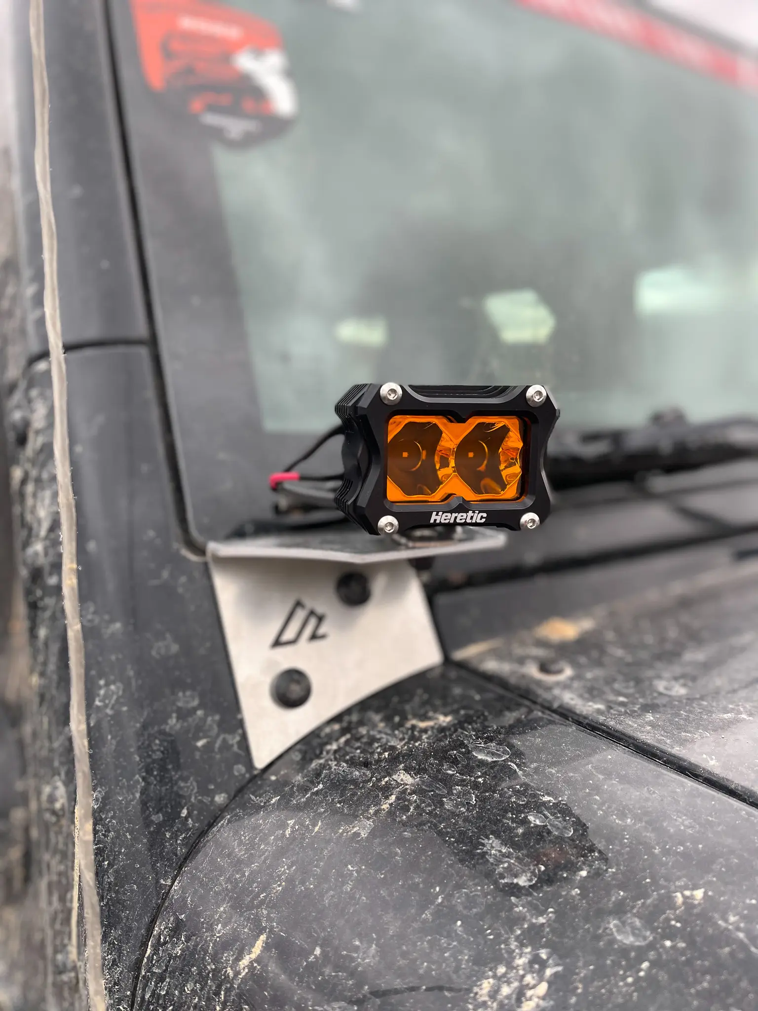 Jeep JK A-Pillar Bracket, Driver - With Antenna Tab - Image 4