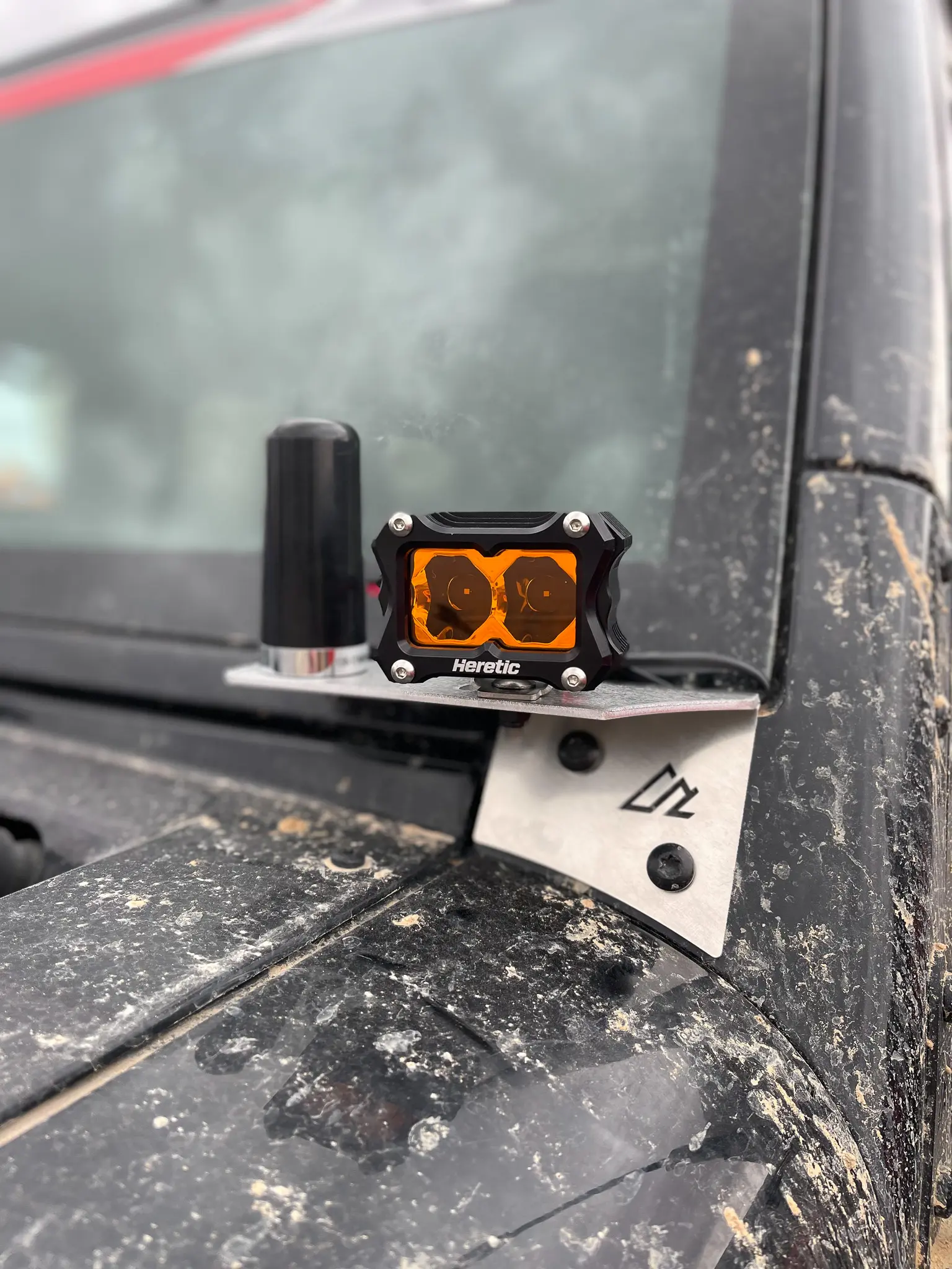 Jeep JK A-Pillar Bracket, Driver - With Antenna Tab - Image 7