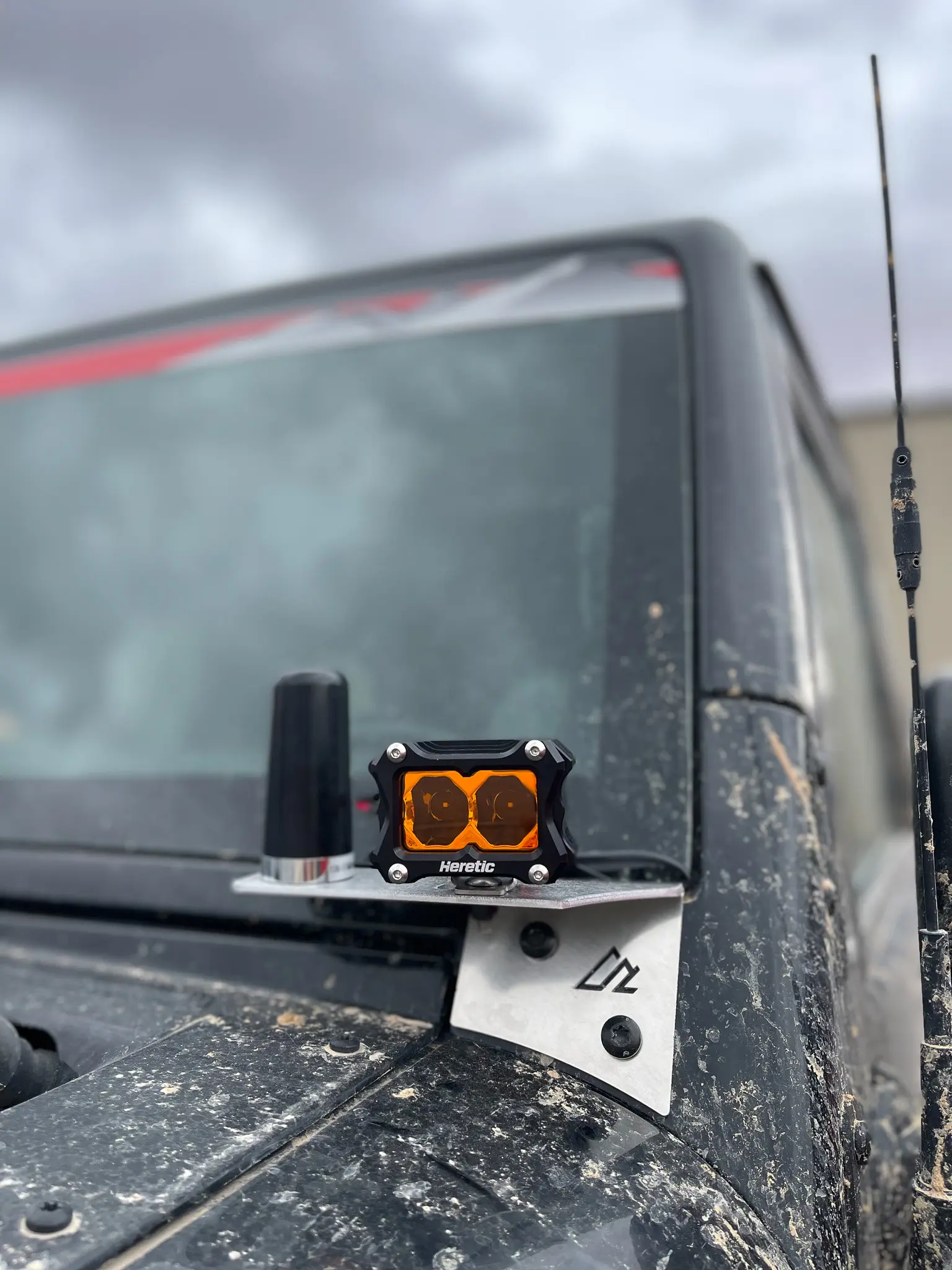 Jeep JK A-Pillar Bracket, Driver - With Antenna Tab - Image 9