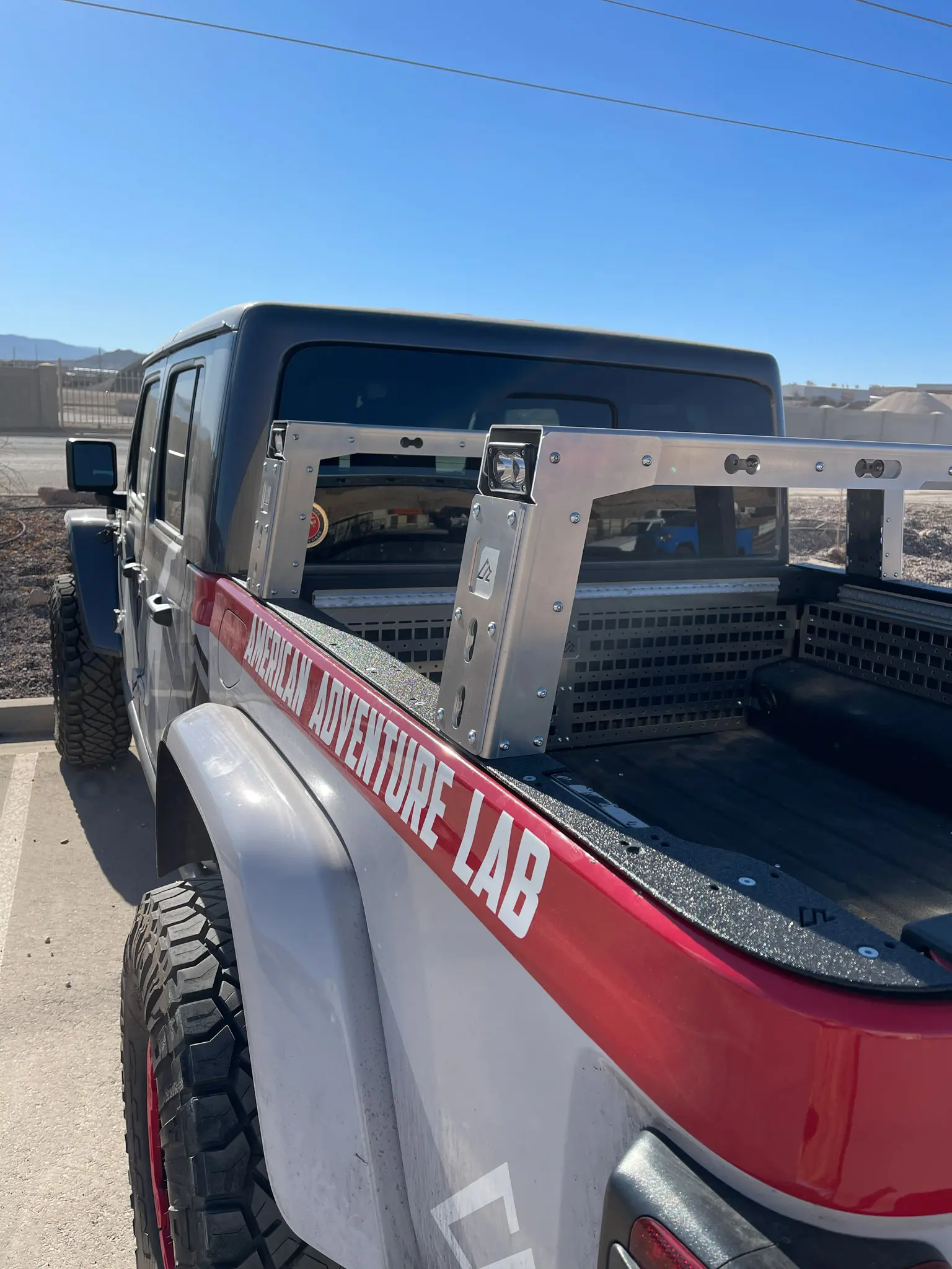 Jeep JT Aluminum Bed Rack 12" (Half Height) - Image 6