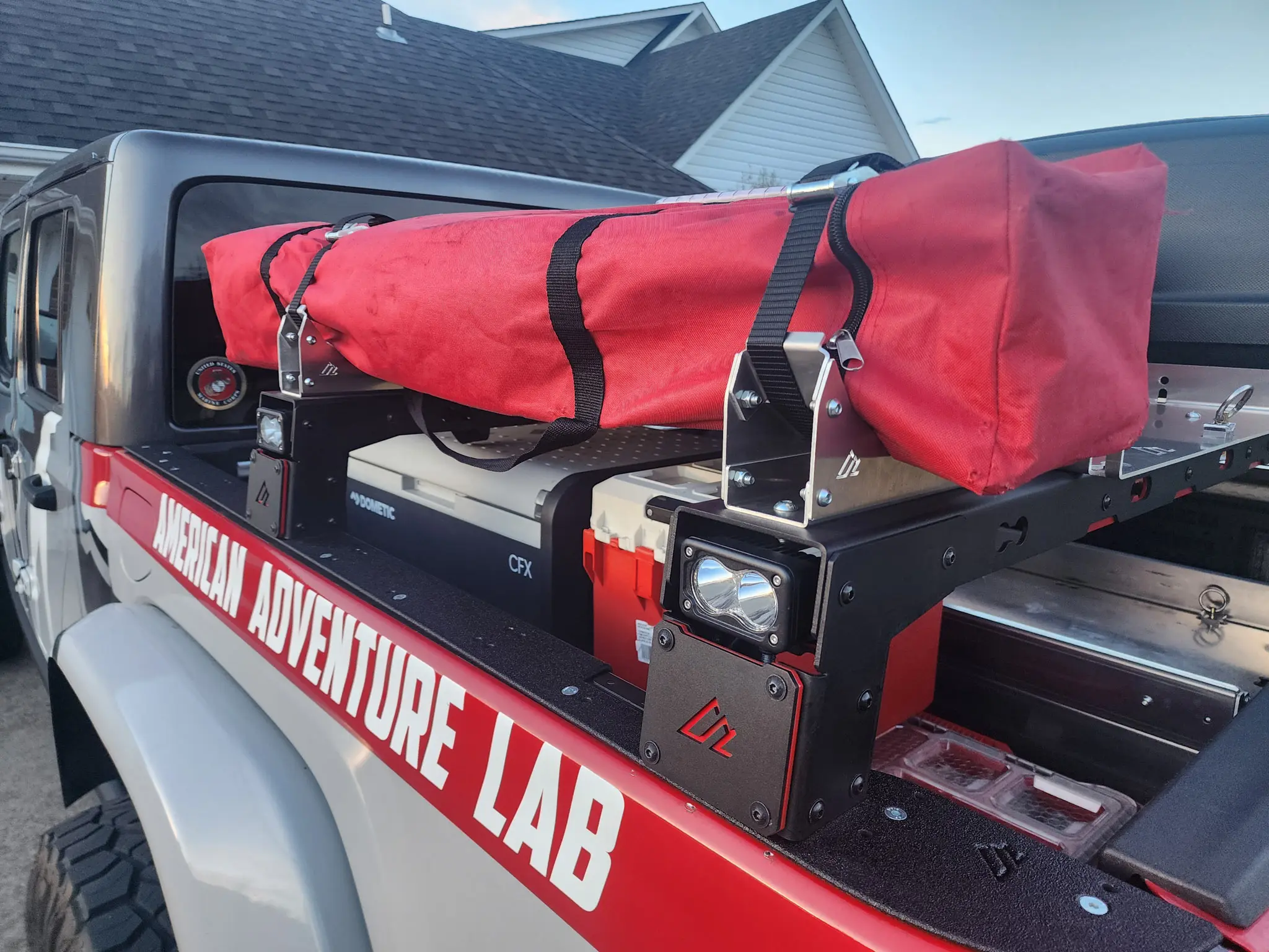 Jeep JT Aluminum Bed Rack 6" (Quarter Height) - Image 2