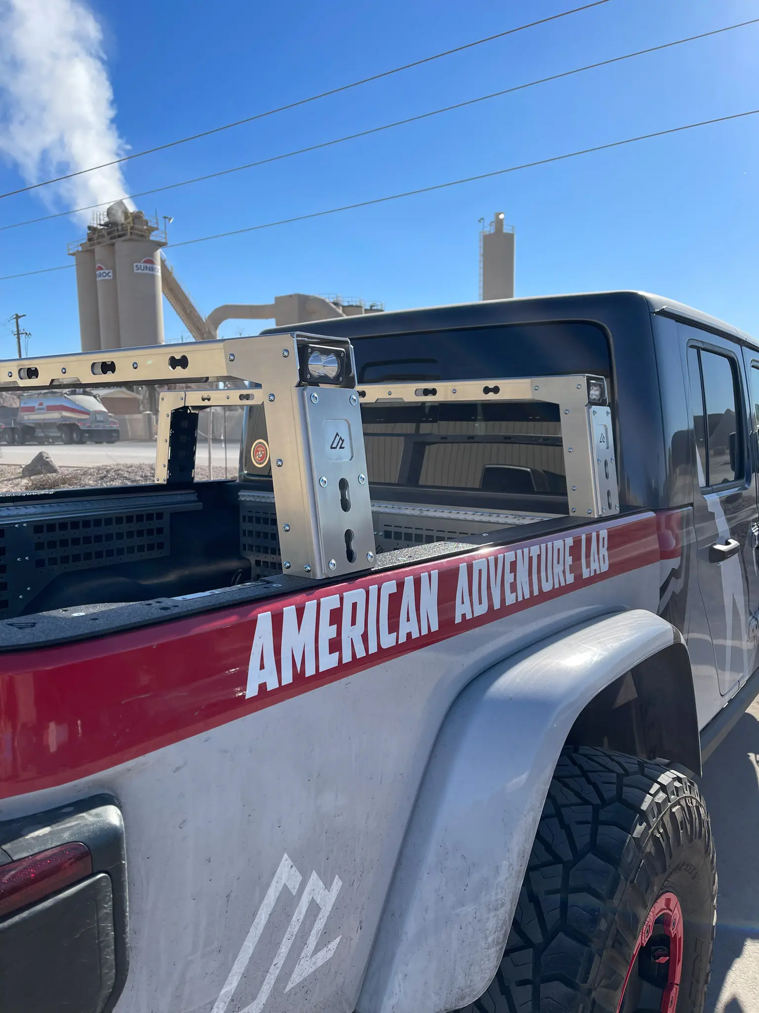 Jeep JT Aluminum Bed Rack 12" (Half Height)