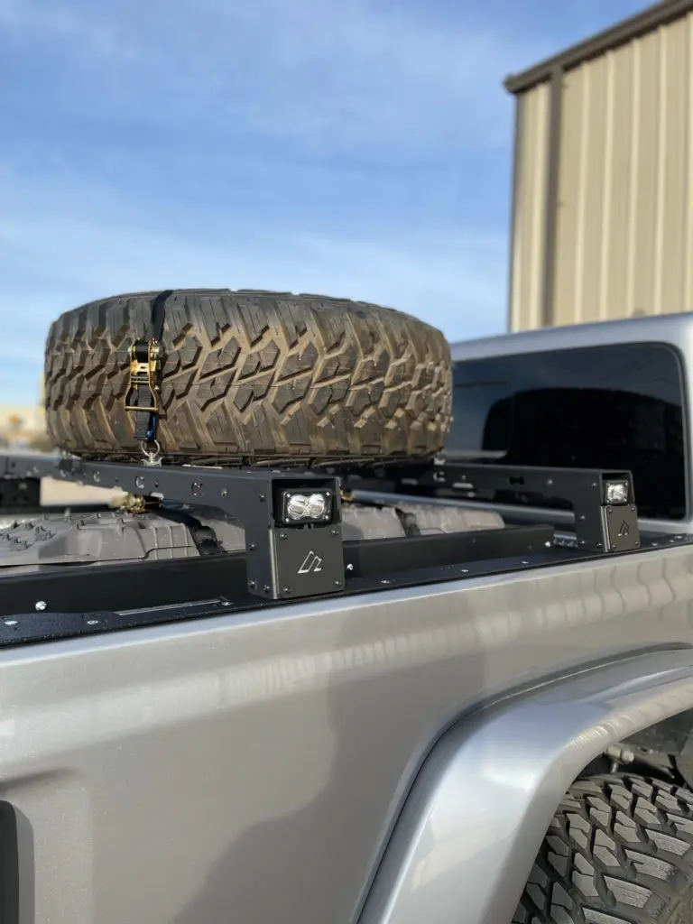 Jeep JT Aluminum Bed Rack 6″ (Quarter Height)