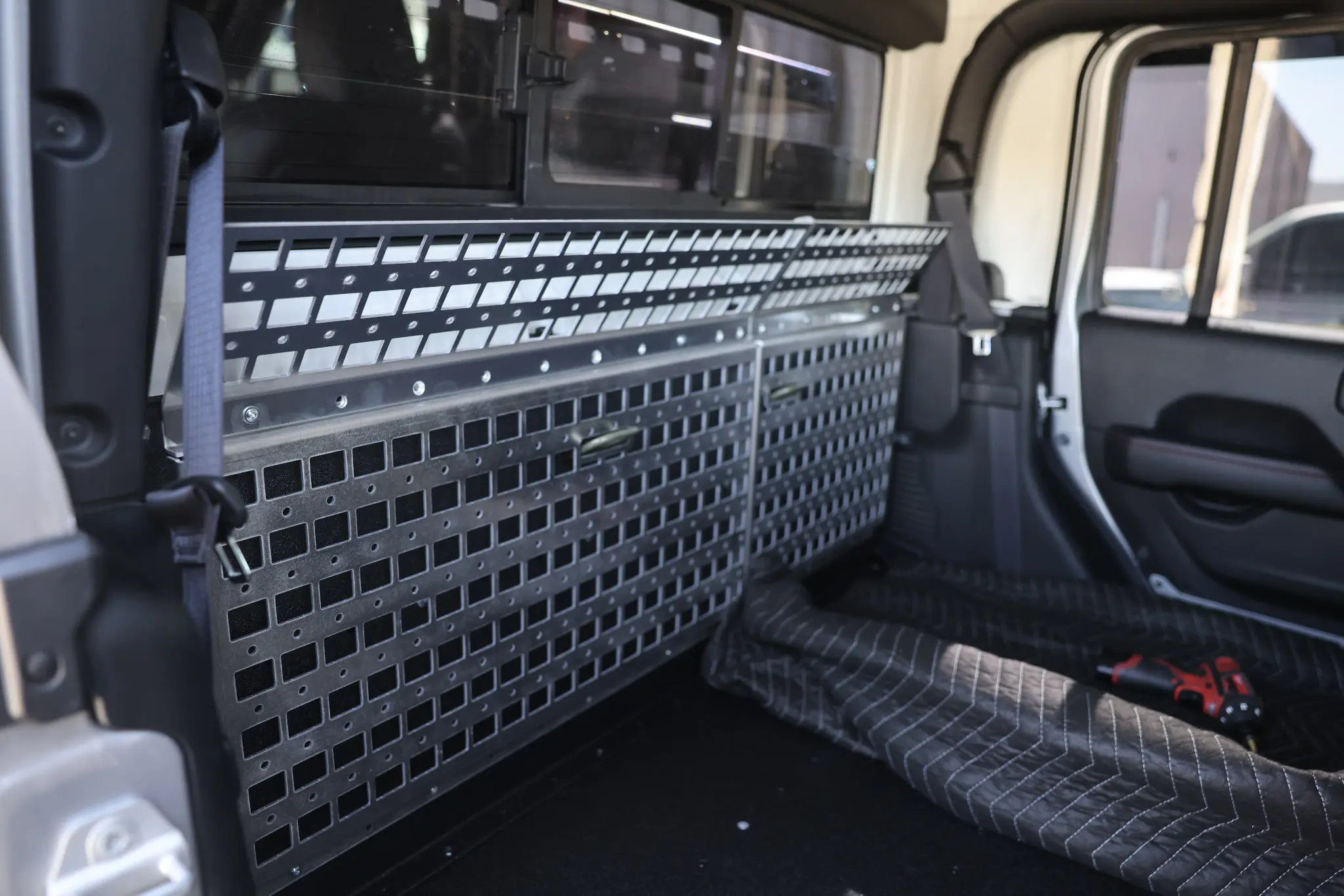 Jeep JT Gladiator Rear Seat Delete Full Back Wall MOLLE Bundle - Image 7