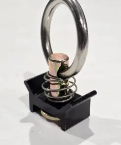 Single Stud Tie Down Ring - Black