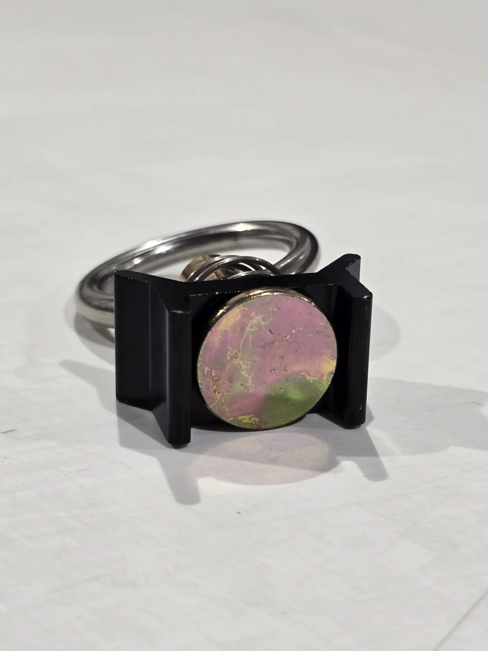 Single Stud Tie Down Ring - Black - Image 4