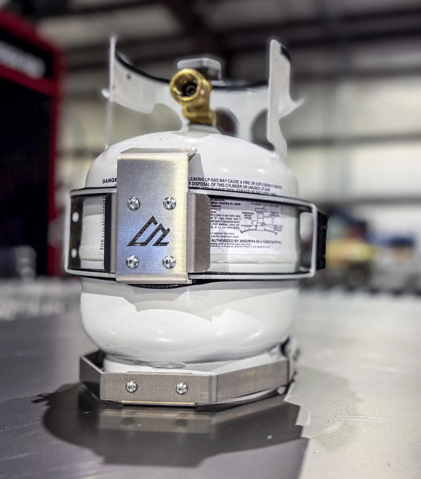 Lightweight durable 5LB Propane Tank Mount