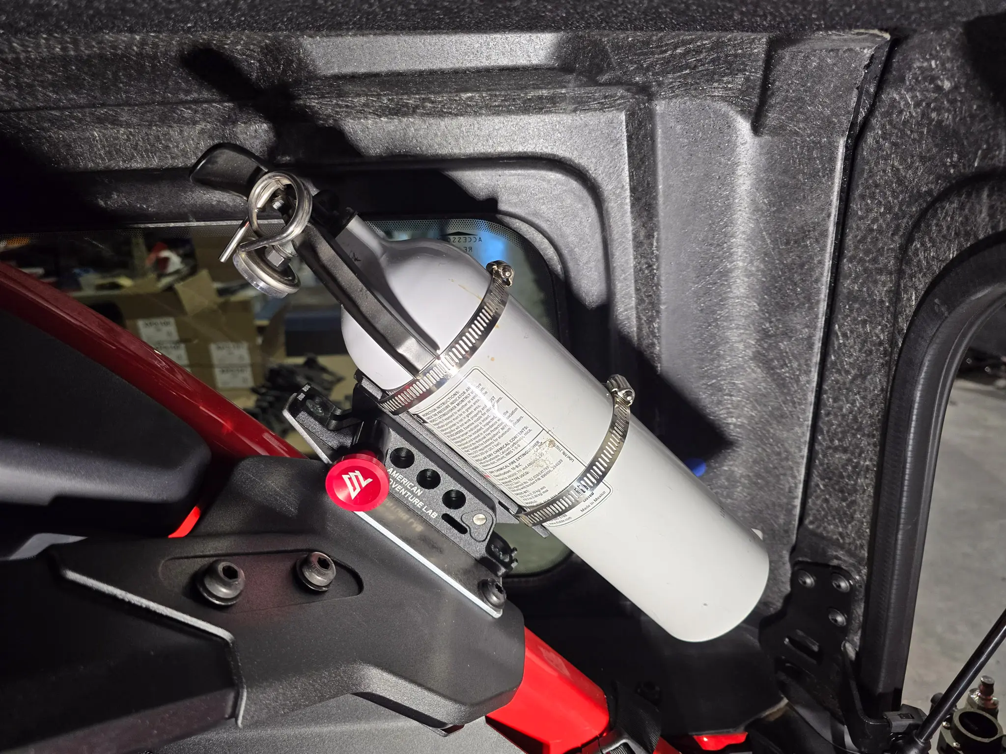 Ford Bronco Rear Roll Bar Fire Extinguisher Mount - Image 4