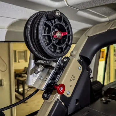 Jeep JLU Apex Compact Reel System (CRS) Rear Roll Cage Quick-Release Mount