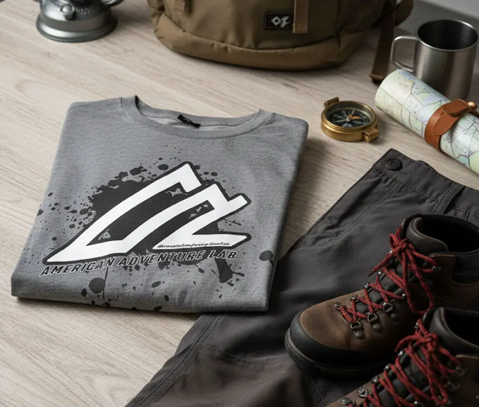 Tri-Blend Logo T-Shirt (Heather Gray) - Image 3