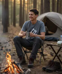 Alternative view of Tri-Blend Logo T-Shirt (Heather Gray)