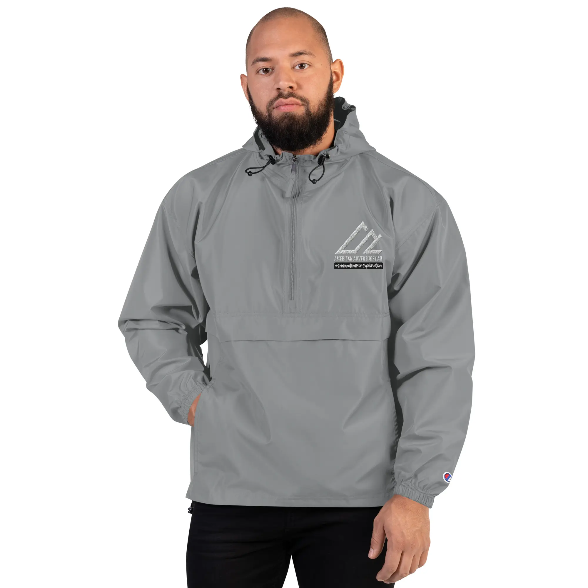 Embroidered Champion Packable Jacket - Image 10
