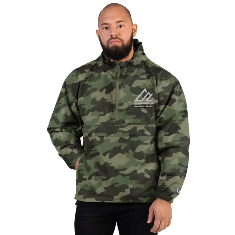 Embroidered Champion Packable Jacket - American Adventure Lab