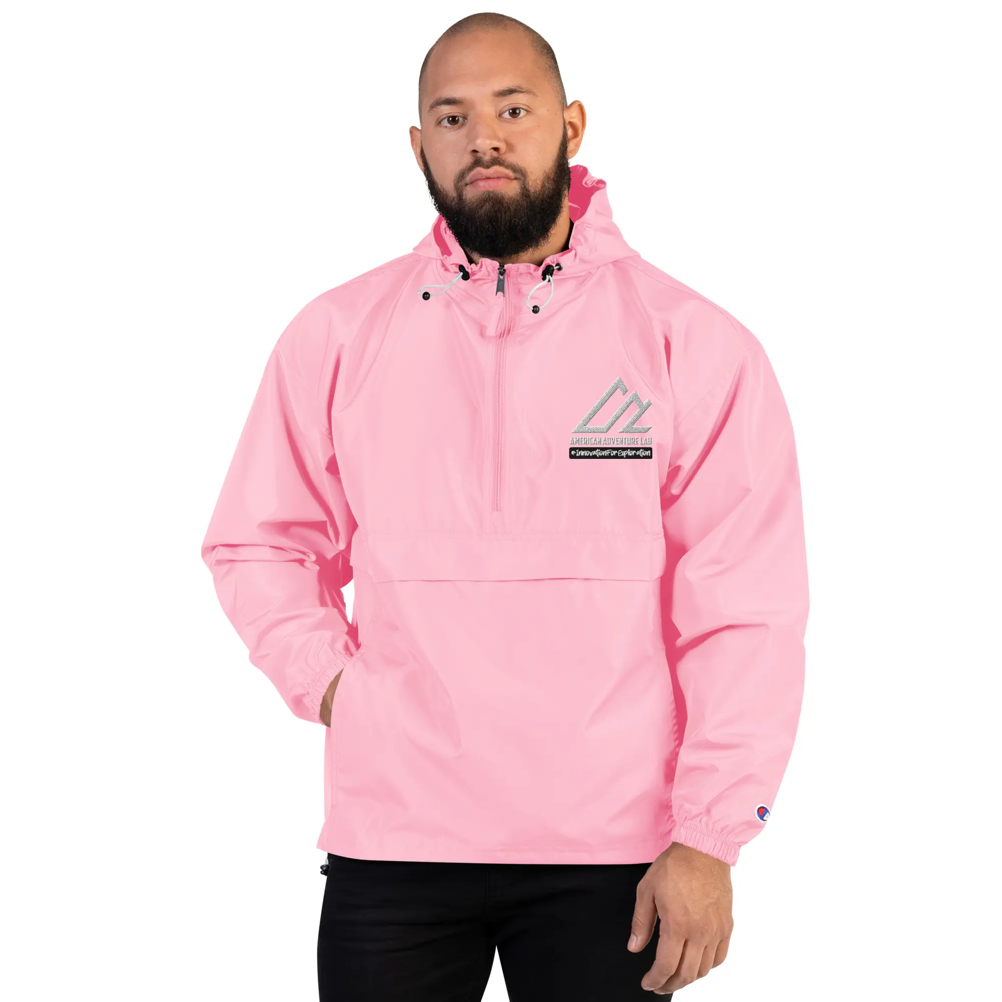 Embroidered Champion Packable Jacket - Image 16
