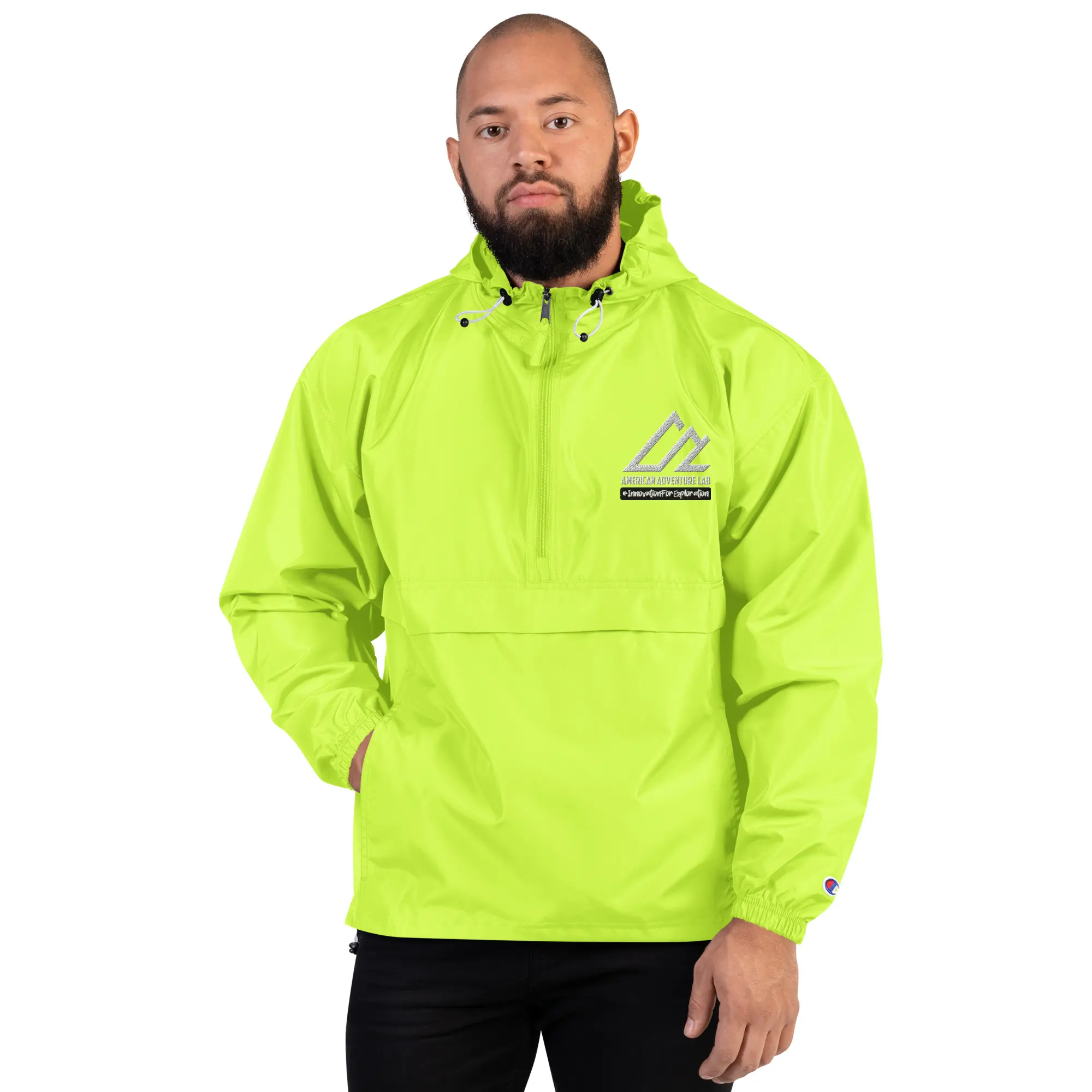 Embroidered Champion Packable Jacket - Image 18
