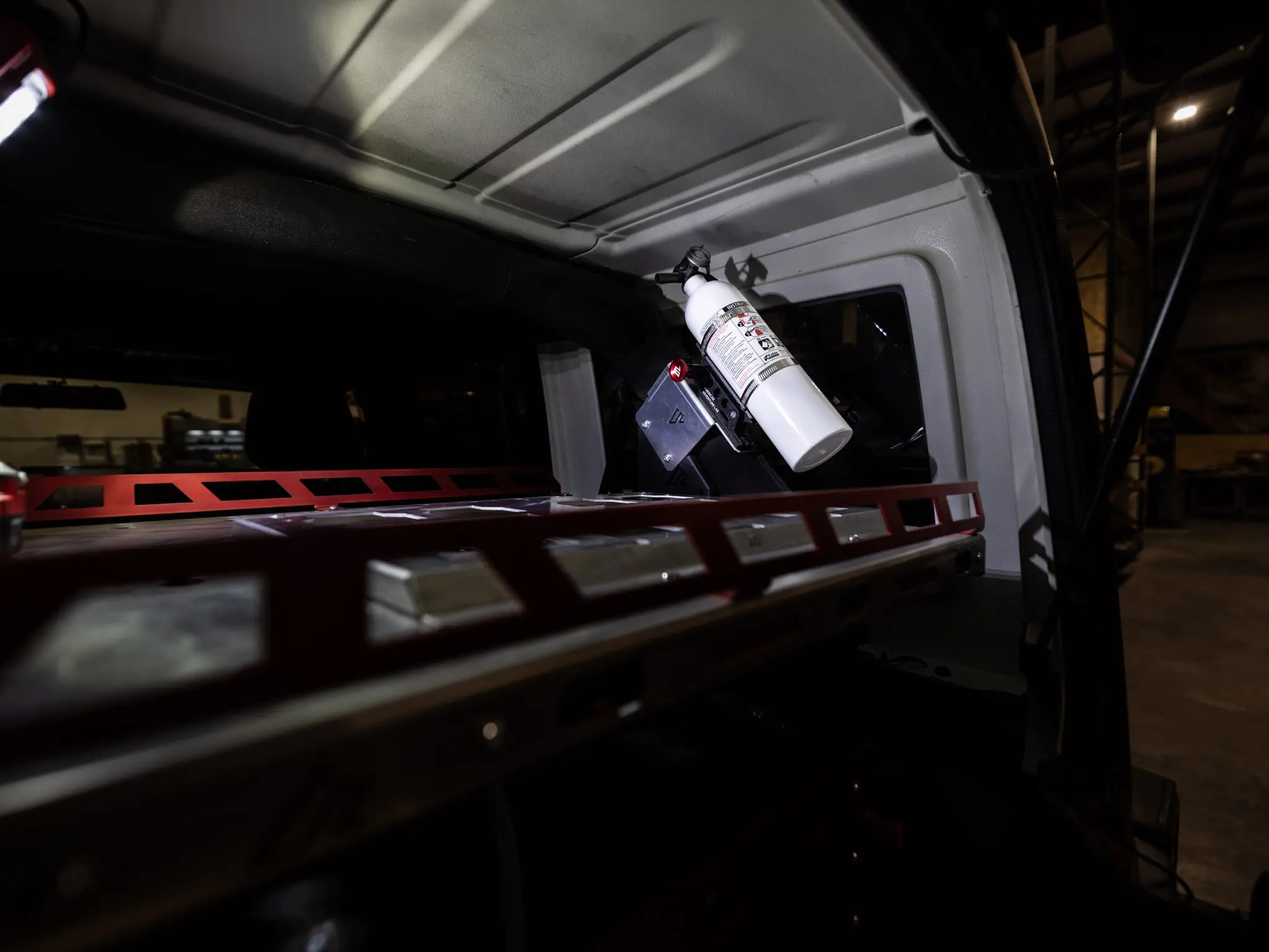 Jeep Wrangler JKU Quick-Release Fire Extinguisher Mount - Image 2