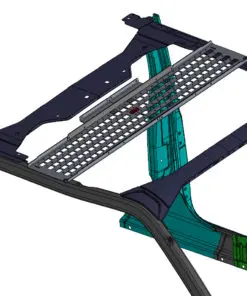 Alternative view of 2018 – 2023 Jeep Wrangler JLU and Jeep Gladiator JT Rear Overhead MOLLE Shelf - Textured Black