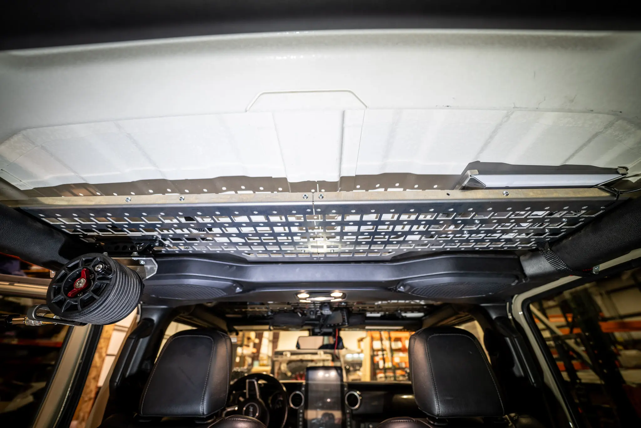 Jeep Wrangler JLU and Jeep Gladiator JT Rear Overhead MOLLE Shelf - Image 3