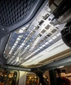 2018 – 2023 Jeep Wrangler JLU and Jeep Gladiator JT Rear Overhead MOLLE Shelf - Textured Black