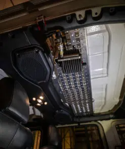 Alternative view of Jeep Wrangler JLU and Jeep Gladiator JT Rear Overhead MOLLE Shelf