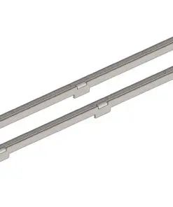 Jeep Wrangler JLU - MASS Platform Support Rail - LiTime 100Ah Mini Battery Cutouts