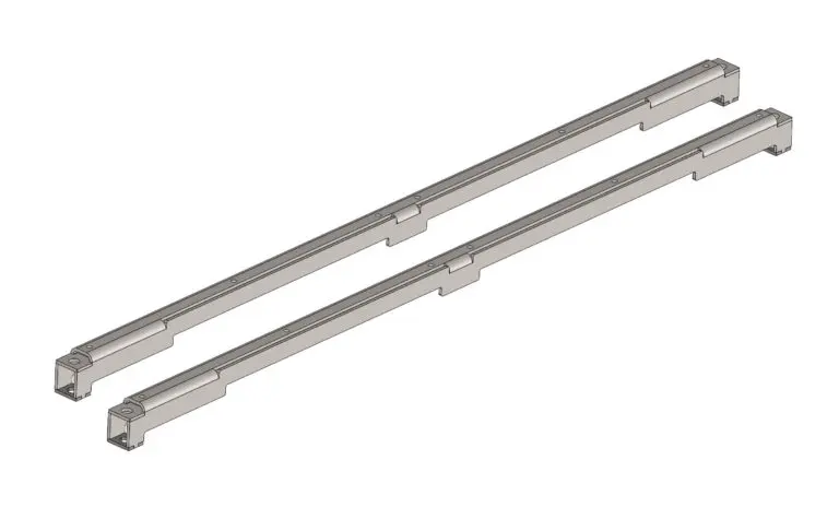 Jeep Wrangler JLU – MASS Platform Support Rail – LiTime 100Ah Mini Battery Cutouts