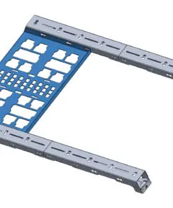 Alternative view of Dual Milwaukee Packout Tray for Ford Ranger RAIL System