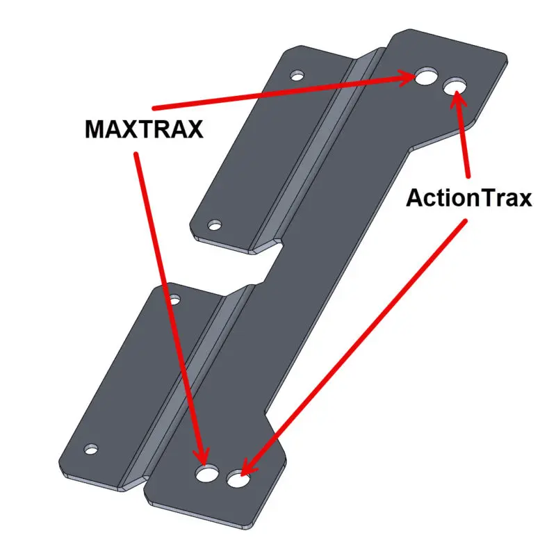 MAXTRAX and ActionTrax compatible mounting brackets