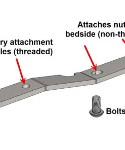 Alternative view of Ford Ranger Bolt-In Bed Rail Nut Plate Set