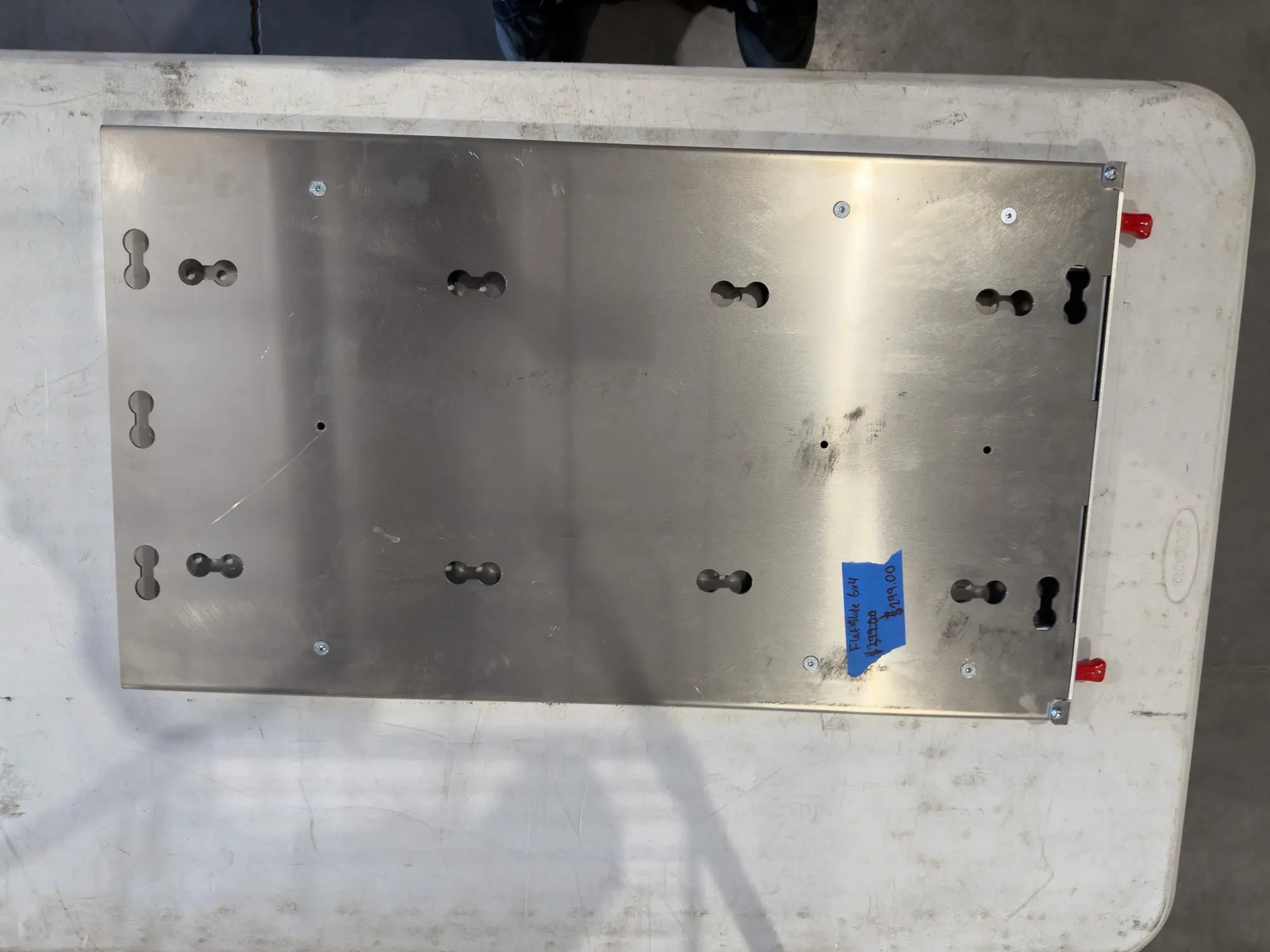 Flat Slide 6x4 - Raw Aluminium