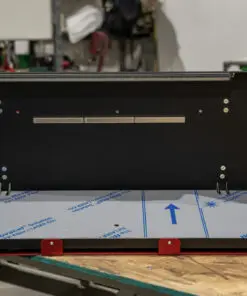 Alternative view of Jeep Wrangler JL Tailgate Table VersaTable - Textured Black w/ Red Molle - Stainless Table top- Contura Switch Cutouts