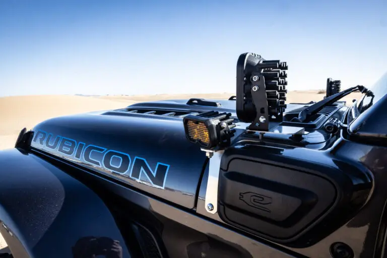 Jeep Wrangler 4XE A-Pillar Light and Antenna Brackets