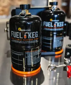 Alternative view of Dual 1LB Propane Kit - Mount + Cylinders