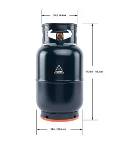 Ignik Gas Growler X 10 lb propane tank dimension diagram