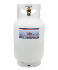 Flame King YSN10LB steel 10 lb propane tank with OPD valve