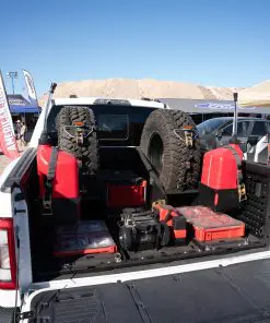 Dual F-150 VSTM installation with center bed storage space