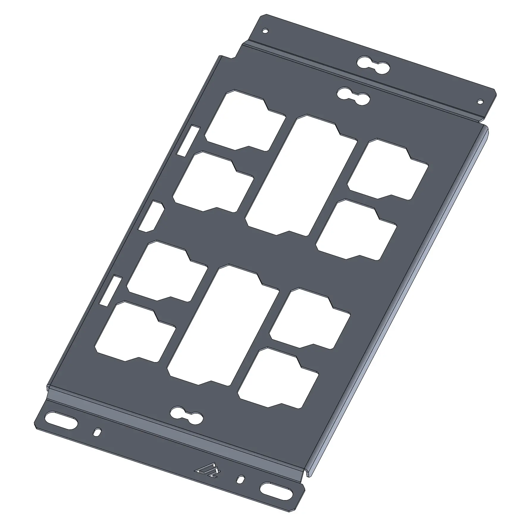 CAD rendering of the driver-side Ford F-150 VSTM rear PACKOUT mount