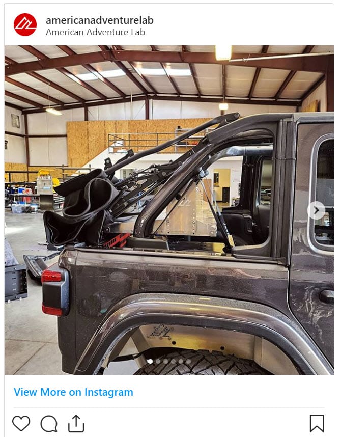 Jeep JL M.A.S.S. Cargo Shelf Adjustable Height American Adventure Lab