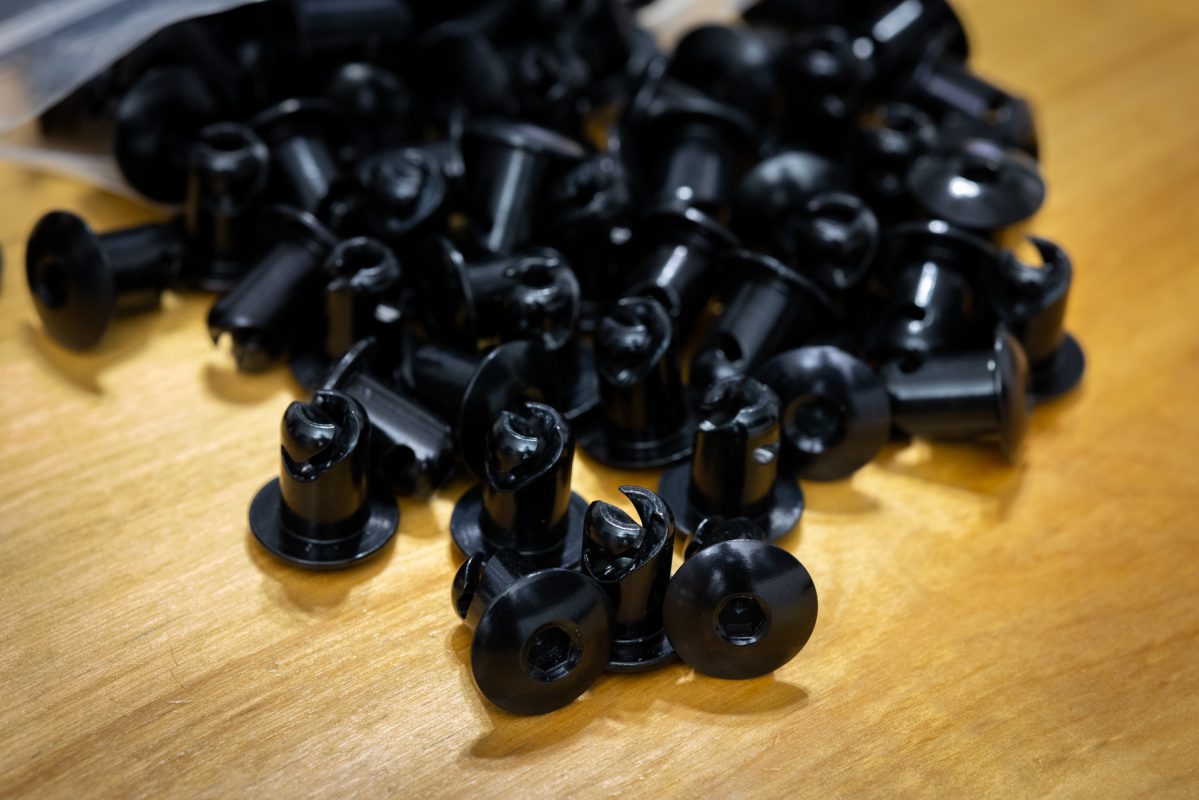 Black Aluminum Allen Head Dzus Buttons