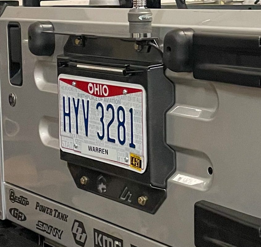 Jeep TJ/LJ Spare Tire Delete Kit with Backup Camera American